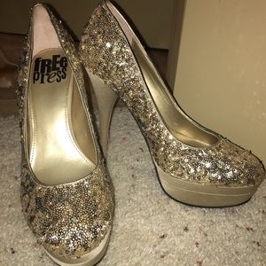 Sequin high heels